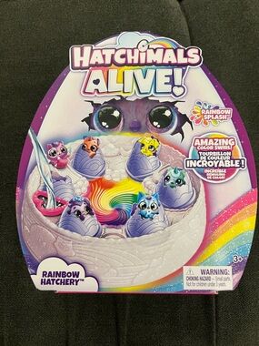 Hatchimals Alive! Rainbow Hatchery Toy - Purple & Multicolor